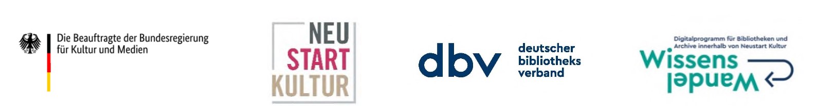 Die Beauftragte der Bundesregierung für Kultur und Medien, NEU START KULTUR, dbv, Wissens Wandel