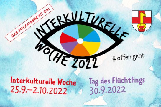 Interkulturelle Woche 25.09. bis 2.10. und Tag des Flüchtlings 30.09. #offen geht