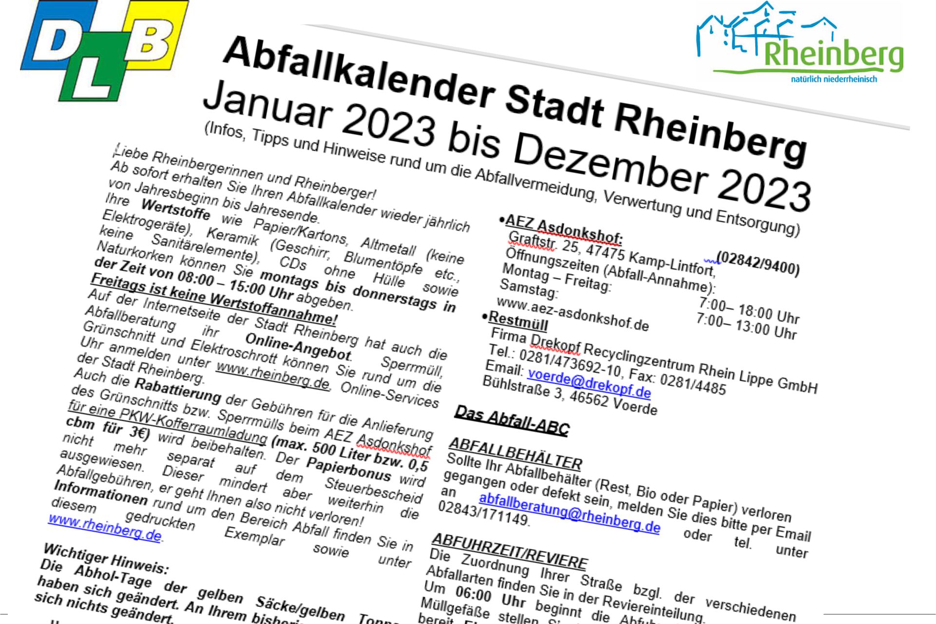 ABFALLKALENDER 2023 IST DA