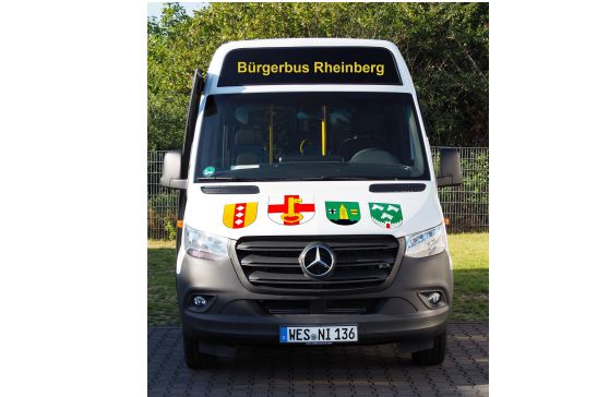 Ein Bild des Bürgerbusses der Stadt Rheinberg
