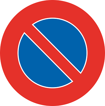 Ein Parkverbotschild