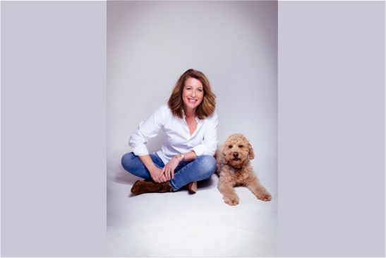 Anne Gesthuysen mit Hund