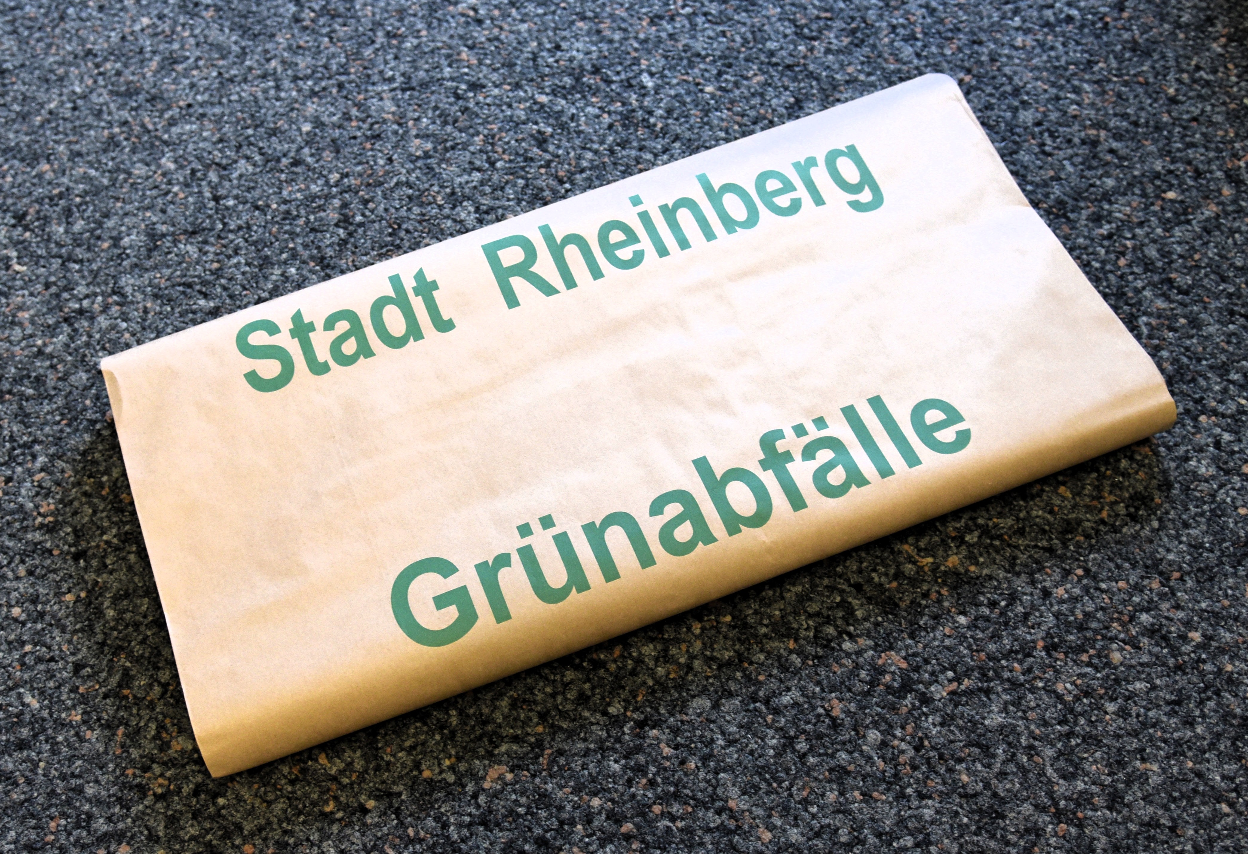 Ein Bild der Papiersäcke der Stadt Rheinberg