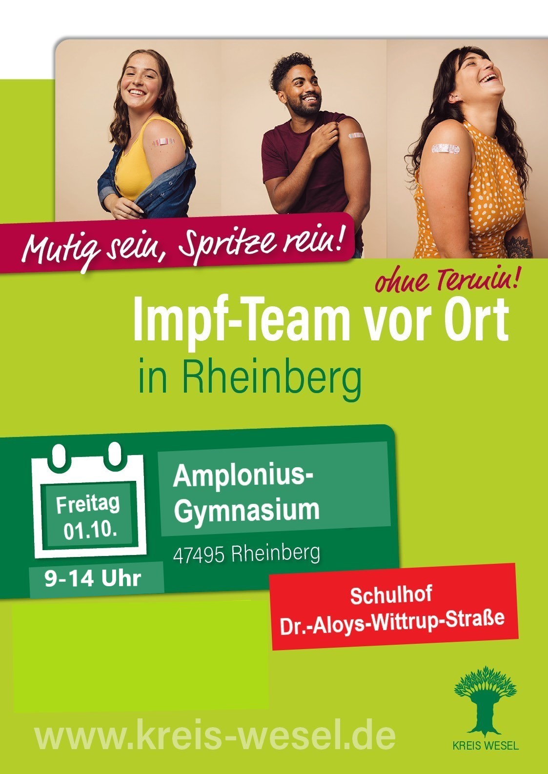 IMPFEN AUF DEM SCHULHOF