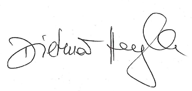 Die Unterschrift von Dietmar Heyde