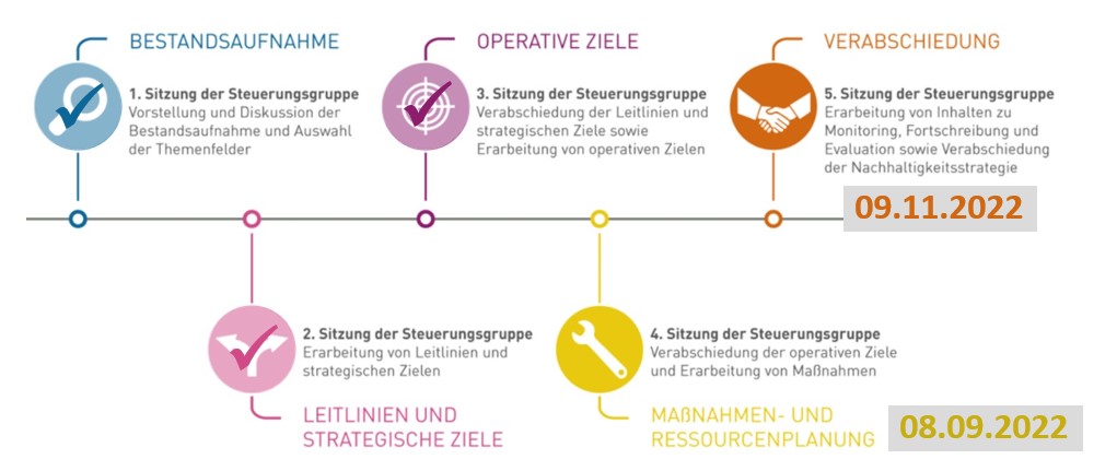 5 Sitzungen der Steuerungsgruppe