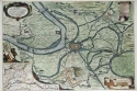 Stadt und Festung Rheinberg mit Truppenaufstellungen im Jahr 1633. Entstehungsjahr 1637