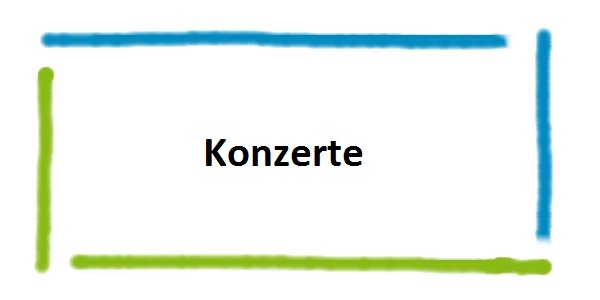 Plazhalterschild Konzerte