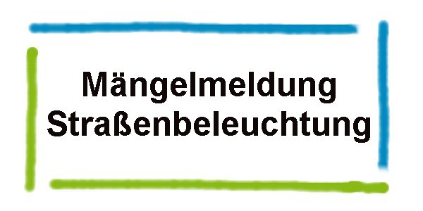 Mängelmeldung Straßenbeleuchtung