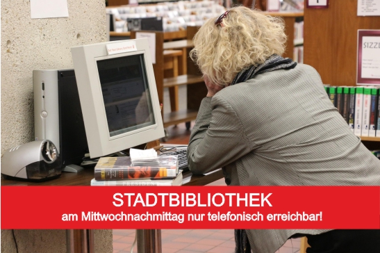 Stadtbibliothek am Mittwoch nur telefonisch erreichbar
